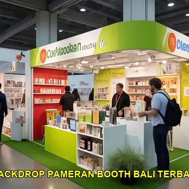 backdrop pameran booth bali terbaik